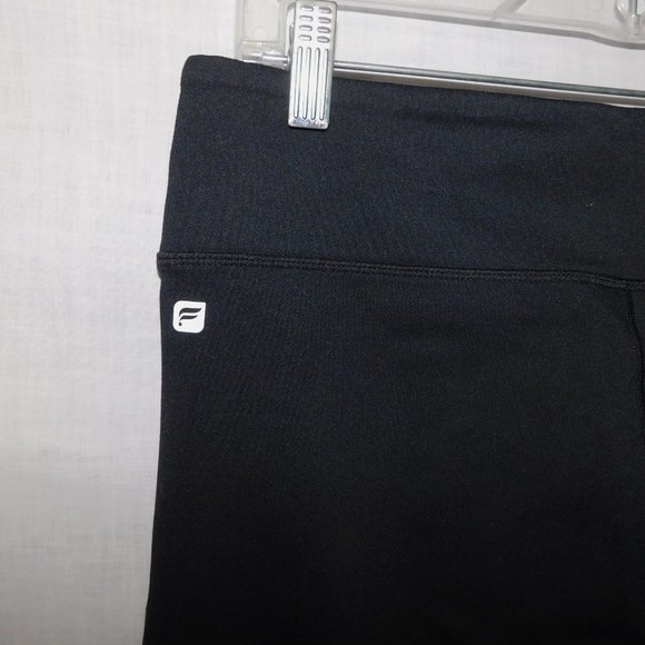 Fabletics Womens L Black White Brogan Mesh Full Length Leggings Workout Athletic - Picture 10 of 12